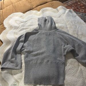 a.n.a Soft Gray Cowl Neck Sweater